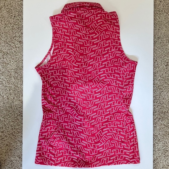 J. Lindeberg Print Sleeveless Shirt Polo size S & matching Gwen Short size 26 - Picture 4 of 10